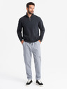 Ombre Clothing Herren Strick-Sweatpants mit Cargotaschen hellgrau Ombre Clothing