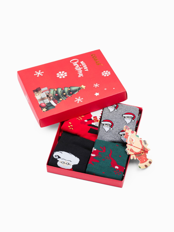 Edoti Herrensocken X-mas Box Mix 4er-Pack EDOTI