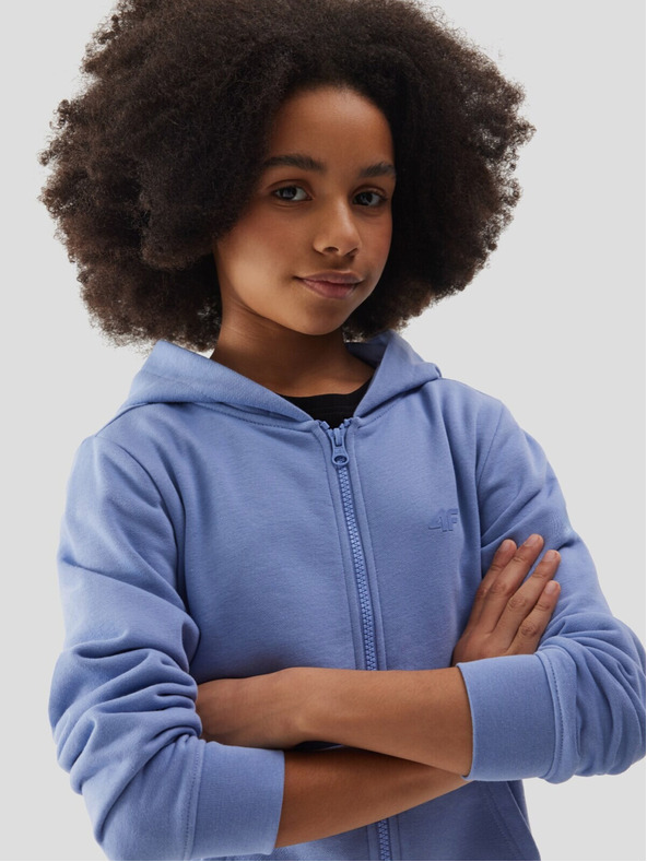 4F Mädchen Trainingsjacke mit Kapuze 4F - dunkelblau