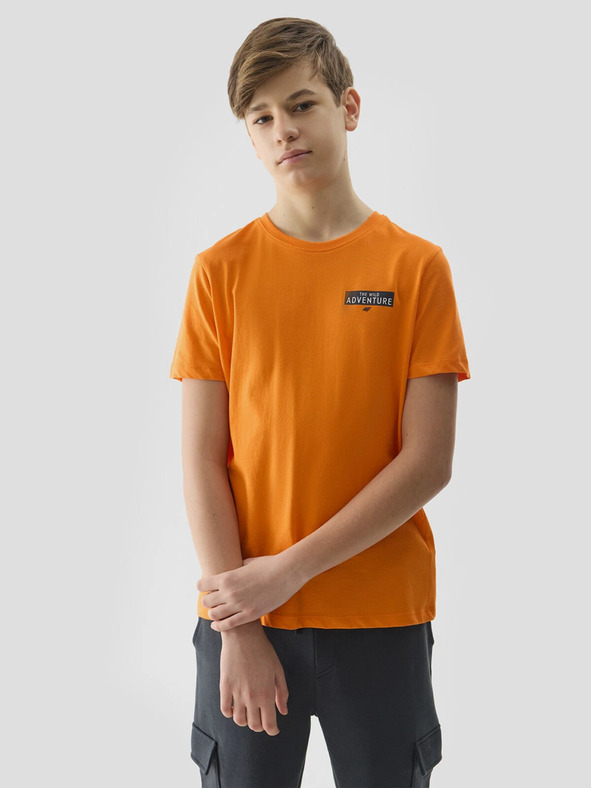 4F Jungen T-Shirt aus Bio-Baumwolle mit 4F-Aufdruck