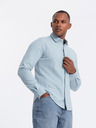 Ombre Clothing Herren Strickhemd mit schmalen Ärmeln Ombre Kleidung