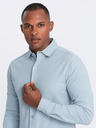 Ombre Clothing Herren Strickhemd mit schmalen Ärmeln Ombre Kleidung