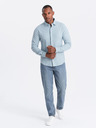 Ombre Clothing Herren Strickhemd mit schmalen Ärmeln Ombre Kleidung