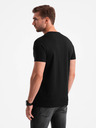 Ombre Clothing Herren-T-Shirt aus Baumwolle mit zarter Stickerei Ombre Clothing