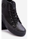 BIG STAR SHOES Isolierte High-Top-Sneakers für Herren mit Reißverschluss Schwarz Big Star Size: