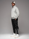 Ombre Clothing Herren-Trainingshose aus Denim mit Borte - schwarz V2 OM-PADJ-0156 Ombre Clothing