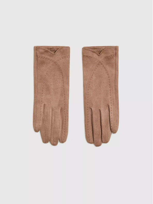 Moodo Moodo Braune Damenhandschuhe