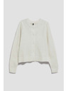 Moodo Weiße Damen-Strickjacke Moodo