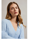 Moodo Hellblaue Damen-Strickjacke Moodo