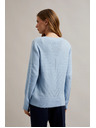 Moodo Hellblaue Damen-Strickjacke Moodo