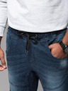 Ombre Clothing Herren Jogginghose mit Cargo-Taschen mit Reißverschluss blau Ombre Clothing