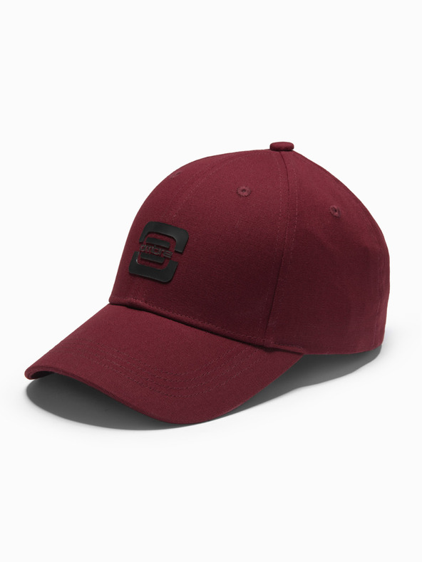 Ombre Clothing Herren-Baseballmütze mit Logo burgunderfarben Ombre Clothing