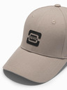 Ombre Clothing Herren-Baseballmütze mit Logo grau Ombre Clothing