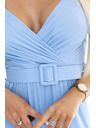 numoco Eleganter Wickel-Jumpsuit mit weitem Bein und Gürtel Numoco