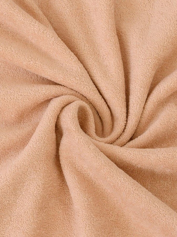 Kvalitex Terry Towel Bed Sheet Double 180x200cm light beige Kvalitex