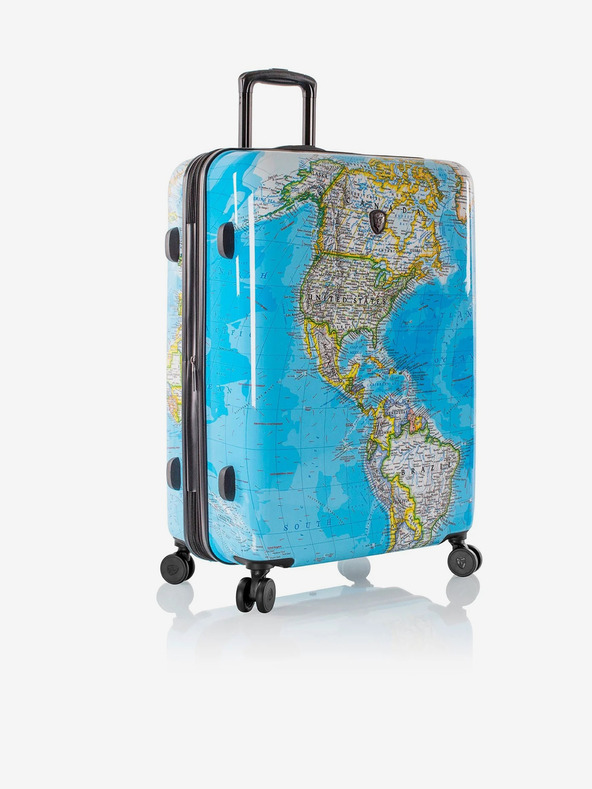 Heys Blue Patterned Travel Suitcase Heys Journey 3G L