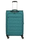 Travelite Travel Suitcase Travelite Skaii 4w L Print Petrol