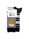 Bellinda Crazy Socks 2x - Fun Socks 2 Pairs - Black - White