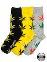 Meatfly Meatfly Socks Lexy Triple Pack Ganja | Multicolored | Size