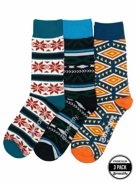 Meatfly Meatfly Socks Lexy Triple Pack Norway | Multicolored | Size