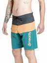 Meatfly Meatfly Herren-Badeshorts Mitch Boardshorts 21" Schlangegrün / Camel | Grün | Größe