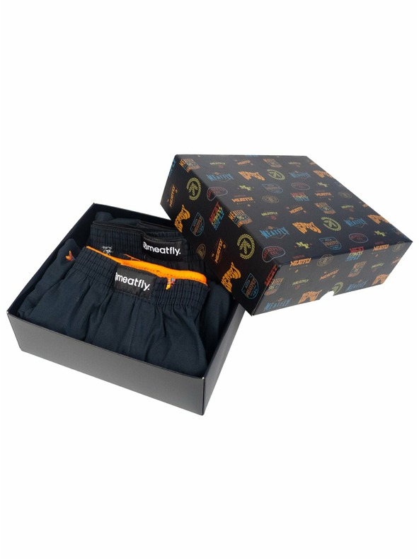 Meatfly Meatfly Herren-Unterhosen Agostino Flies Gift Pack | Schwarz | Größe
