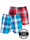 Meatfly Meatfly Herren-Boxershorts Doug Blue / Red | Blau | Größe