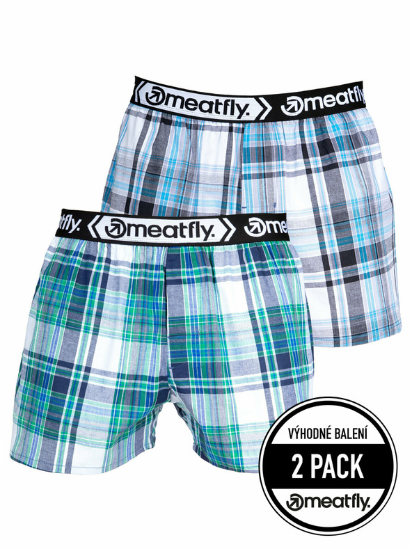 Meatfly Meatfly Herren-Boxershorts Gigi Green / Black | Grün | Größe
