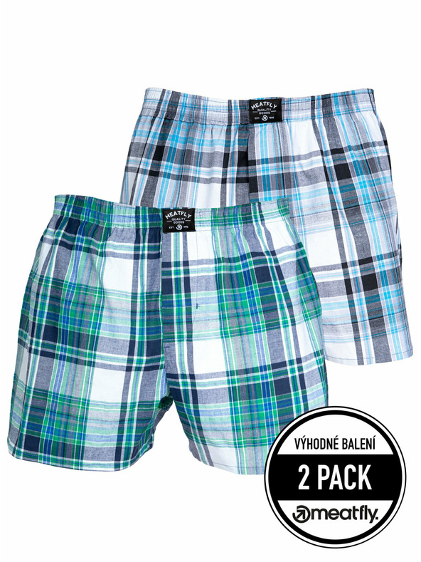 Meatfly Meatfly Herren-Boxershorts Doug Green / Black