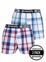 Meatfly Meatfly Herren-Boxershorts Gigi White Red / Blue | Weiß | Größe