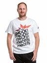 Meatfly Meatfly Herren T-Shirt Big Shock Shattered Weiß | Weiß | Größe