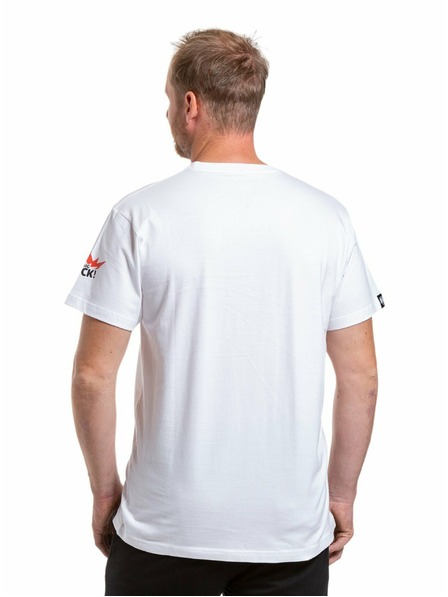 Meatfly Meatfly Herren T-Shirt Big Shock Shattered Weiß | Weiß | Größe