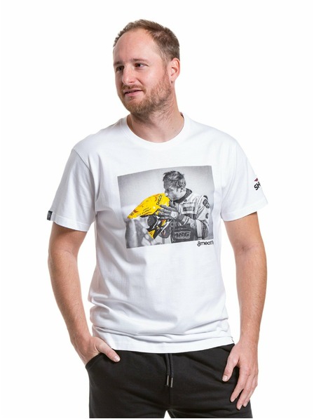 Meatfly Meatfly Herren T-Shirt Big Shock Kiss Weiß | Weiß | Größe