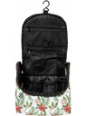Meatfly Meatfly Toiletry Bag Cara White Tropical | Black | Volume 6 L