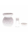 Casa de Engel Keramik-Aromalampe + Öl, Kerze, Fresh Linen, 0/96
