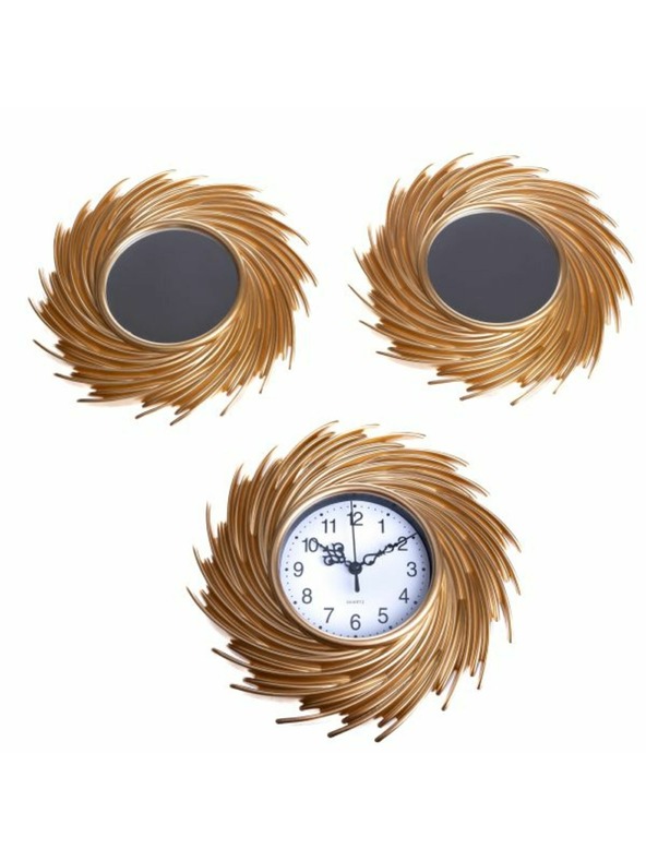 Casa de Engel Plastic Wall Set - Clock and Mirrors 216x25cm - Set of 3pcs, 1/20