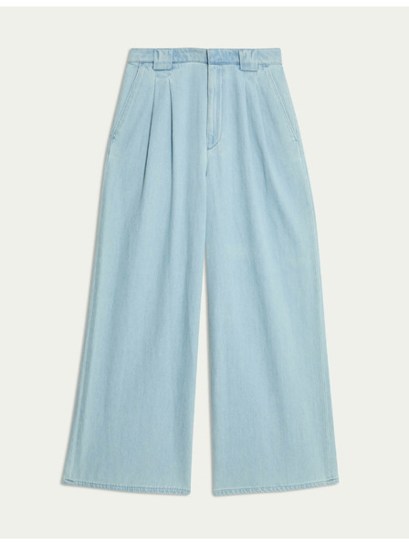 Marks & Spencer Wide-leg jeans with high waist custom-made Marks & Spencer navy blue