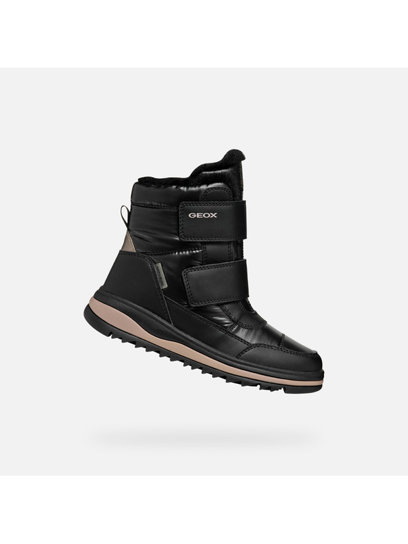 Geox Schwarze Mädchen Winter-Schuhe Geox Adelhide B Ab