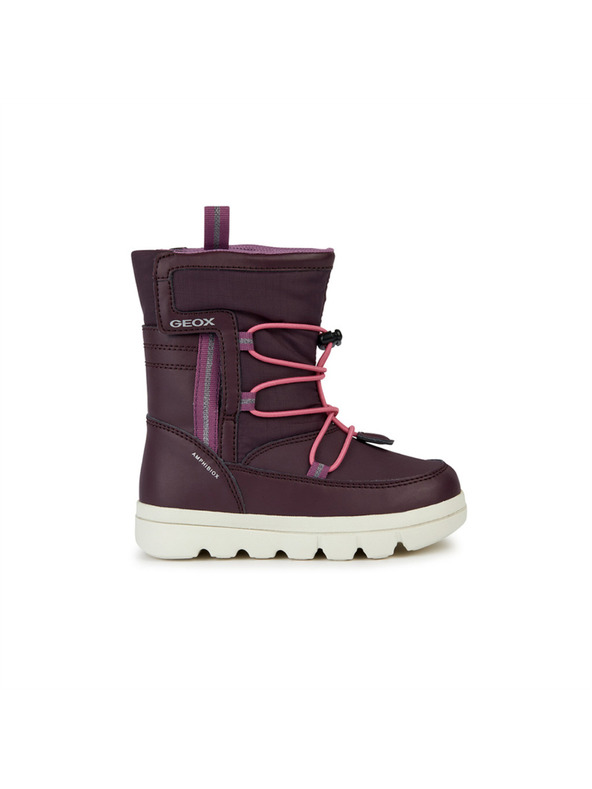 Geox Burgunderfarbene Mädchen-Stiefeletten Geox Willaboom Abx