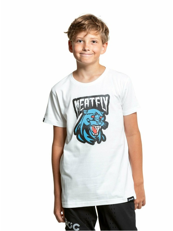 Meatfly Meatfly Kinder-T-Shirt Panther Weiß | Weiß | Größe 146 | 100% Baumwolle