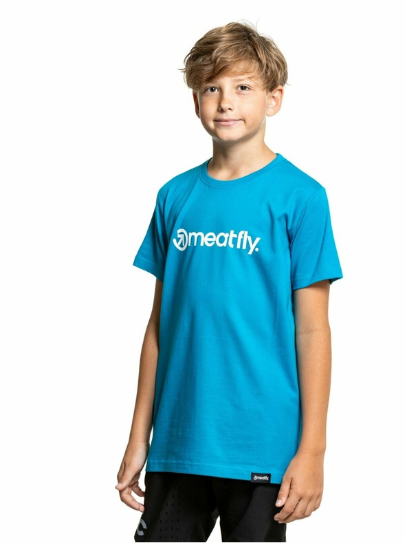 Meatfly Meatfly Kinder T-Shirt Bart Ocean Blue | Blau | Größe 146 | 100% Baumwolle