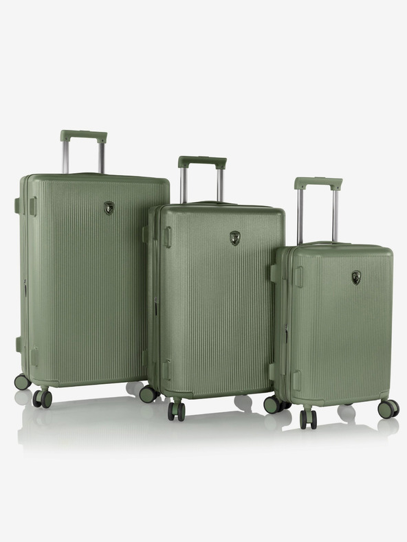 Heys Drei Reisekoffer-Set in grün Heys Earth Tones S,M,L Moss