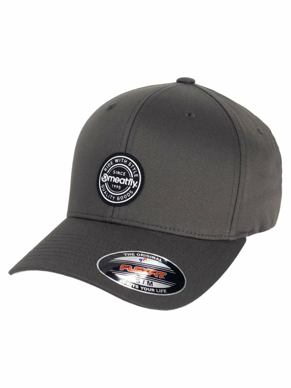 Meatfly Meatfly Flexfit Cap Raptor White Round/Dark Grey | Weiß | Größe