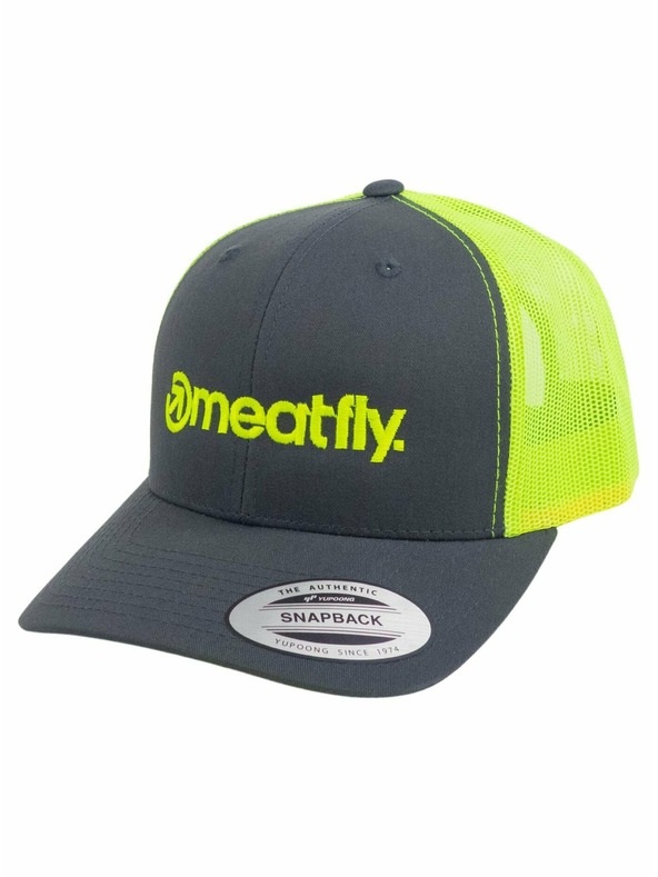 Meatfly Meatfly Trucker Cap MF Logo Kohle/Neongrün