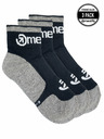 Meatfly Meatfly Socken Middle Triple Pack Grau | Schwarz | Größe