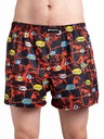 Meatfly Meatfly Herren Boxershorts Agostino Rot/Schwarz Comics | Rot | Größe