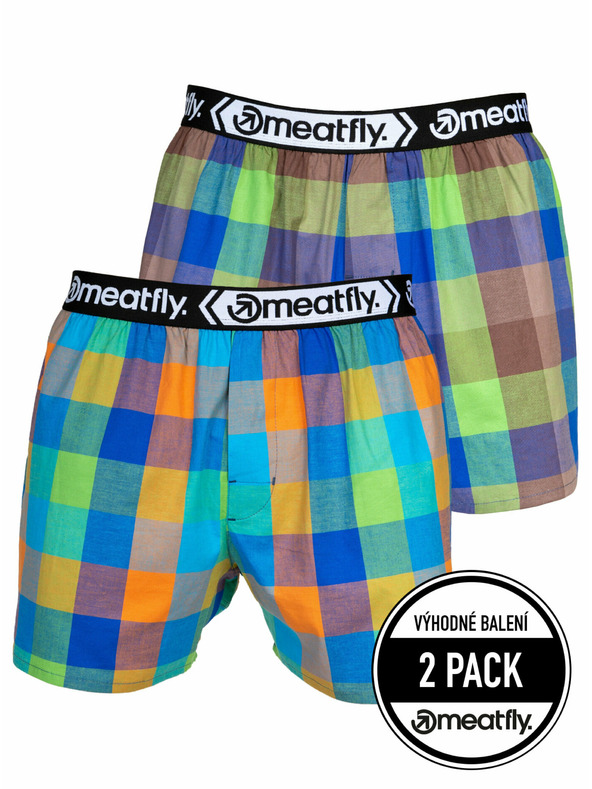 Meatfly Meatfly Herren Boxershorts Gigi Orange / Braun | Orange | Größe