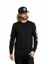 Meatfly Meatfly Herren Langarm-T-Shirt Judgement Logo Schwarz | Schwarz | Größe