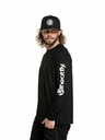 Meatfly Meatfly Herren Langarm-T-Shirt Judgement Logo Schwarz | Schwarz | Größe