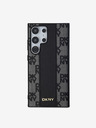 DKNY DKNY PU Leder Karomuster Magsafe Rückseite Hülle für Samsung Galaxy S24 Ultra Schwarz